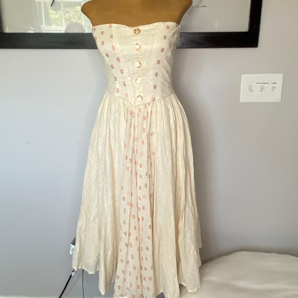 NWT Free People Amanda Strapless Lagenlook